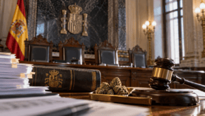 Sala judicial con cannabis como evidencia Inicio